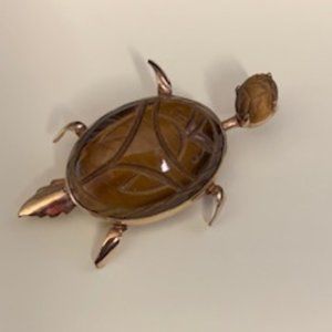 Vintage turtle brooch